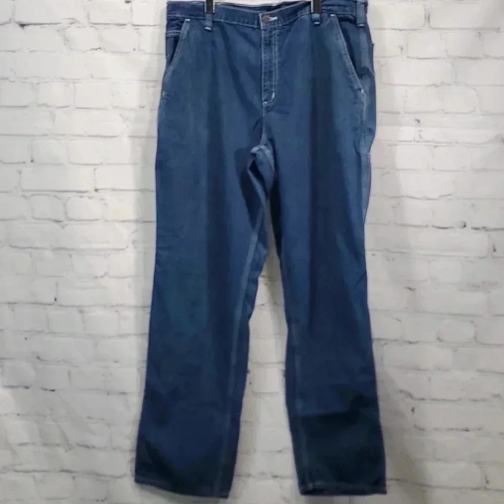 Carhartt Men's Size 38x34 Dungaree Fit Blue Jeans - Picture 1 of 15